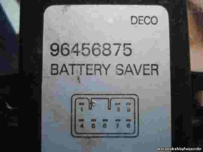 Batería relé de corte Chevrolet Daewoo Rezzo 1,6 96456875 DECO 79 kW Orig.