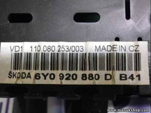 Cuadro de instrumentos Skoda Fabia I 1,9 SDI 6Y0920880D B41 6YO920880D VDO