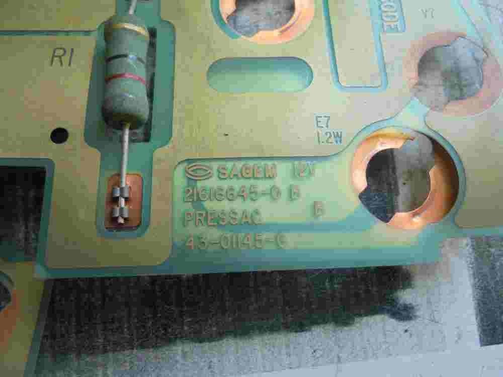 Diagrama del indicador de velocidad Peugeot 406 SAGEM 216166450B 21616645-0 B
