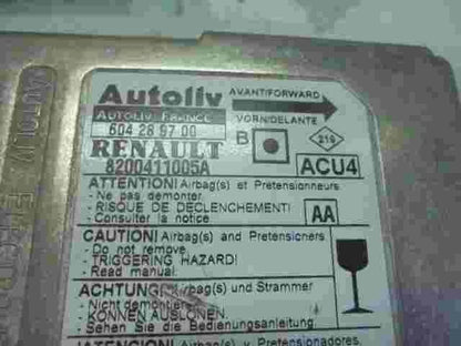 Sensor de impacto de airbag Renault Megane 2 (AA) 8200411005A 604289700