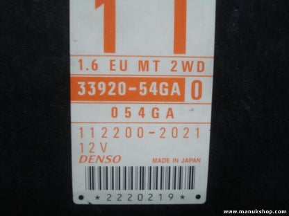Centralita del motor Suzuki Liana 33920-54GA0 3392054GA0 33920-54GA 1122002021
