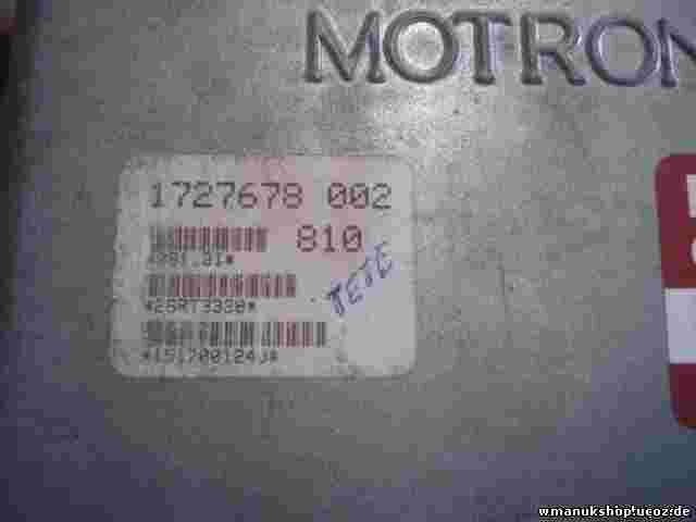 Centralita  BMW E30 1727678002 1727678 002 BOSCH 0261200157 0 261 200 157