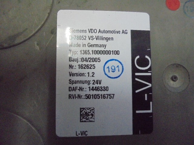 Centralita Daf Renault 5010516757 1446330 1365.10000100 versione 1.0 D-78052