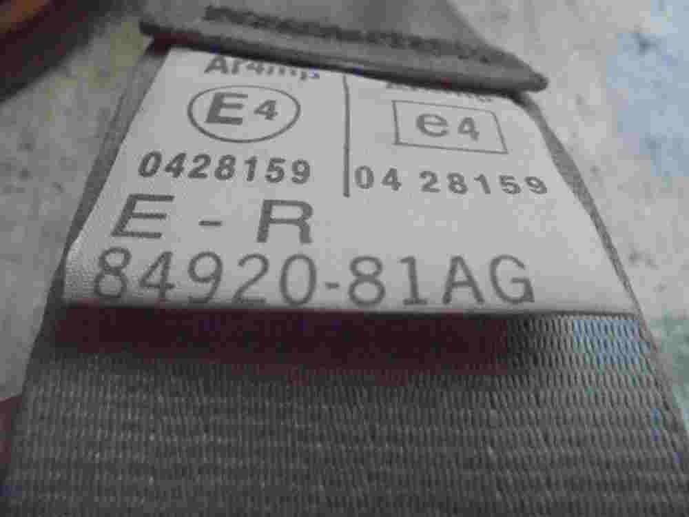 Cinturón de seguridad delantero derecho Suzuki 8492081AG 84920-81AG 0428159