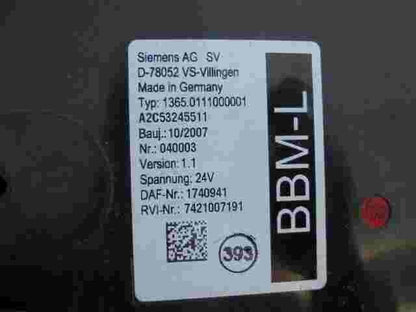 Computer di controllo corpo DAF XF105 1740941 SIEMENS 7421007191 A2C5324551