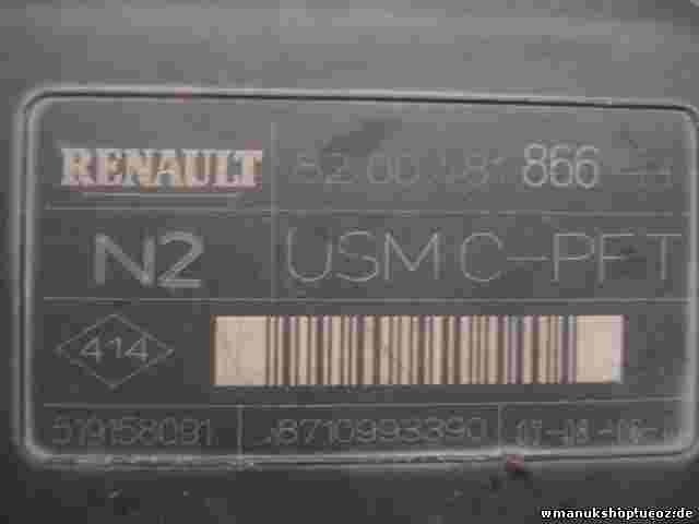 Caja de fusibles de relé Renault Megane N2 USMC-PFT 519158091 8200481866H