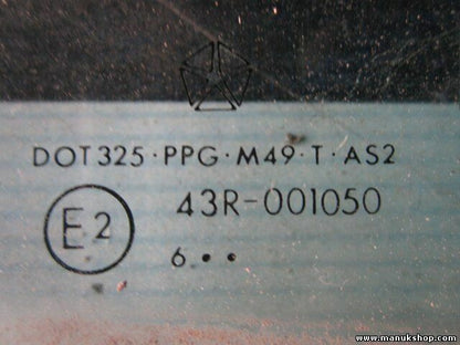 JEEP Grand Cherokee 43R001050 DOT325PPGM49TAS2 vetro porta anteriore destra