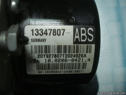 Unidad hidráulica del ABS Opel Astra J 13347807 10020604214 10096045213