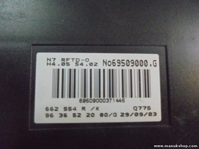 Unidad de control climático Citroen Xsara 9636522080 662554R/K 69509000G