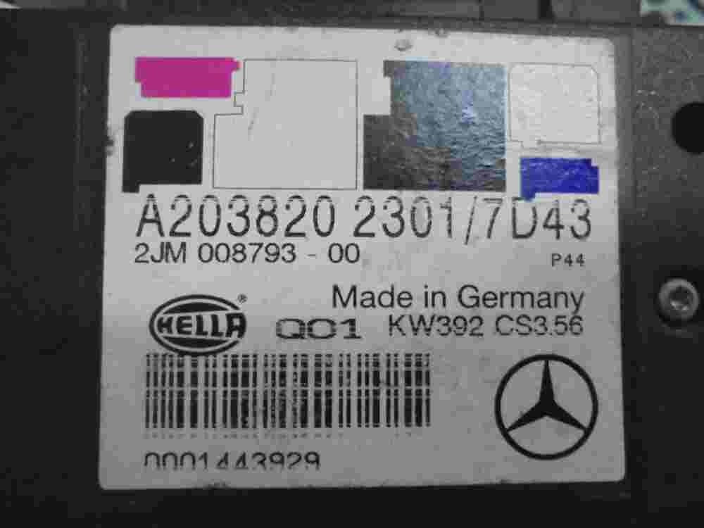 Luz Lectura Interior Mercedes-Benz A2038202301 A203820 2301 Q01KW392CS356