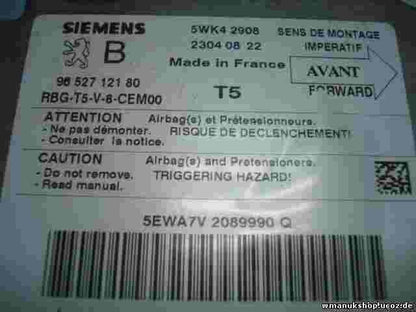 Airbag Centralita Peugeot 307 9652712180 96 527 121 80 SIEMENS 5WK42908