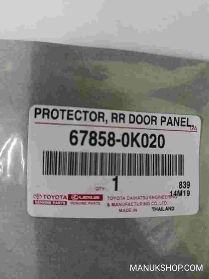 Protector Rr Door Panel  Toyota Hilux LH 678580K020 67858-0K020