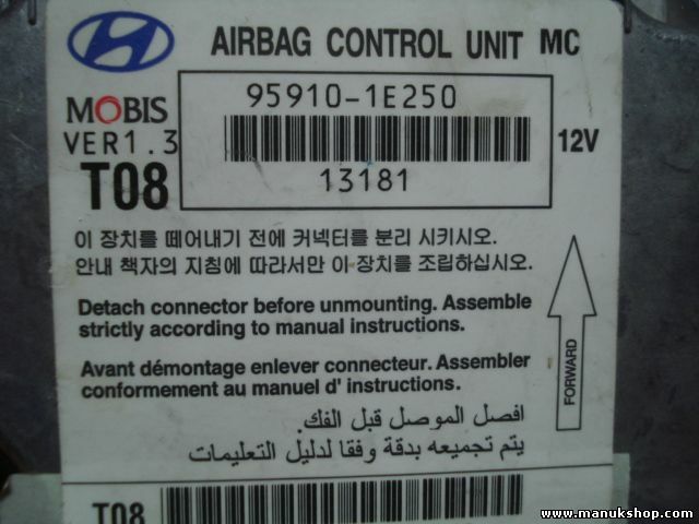Airbag Centralita Hyundai Accent UNIT MC 12V 959101E250 MOBIS VER1.3 T08
