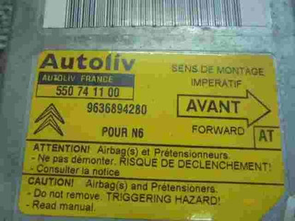 Sensore di impatto airbag Citroen Xsara N6 (AT) 9636894280 550741100