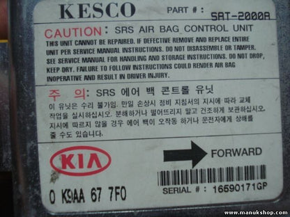 Sensor de impacto de airbag Kia Clarus KESCO SRT-2000R 0K9AA677F0 0 K9AA 67 7F0