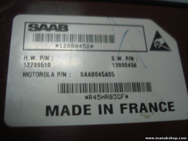 Botonera Elevalunas trasero derecho Saab 9-3 H.W 12799510 S.W 12800456