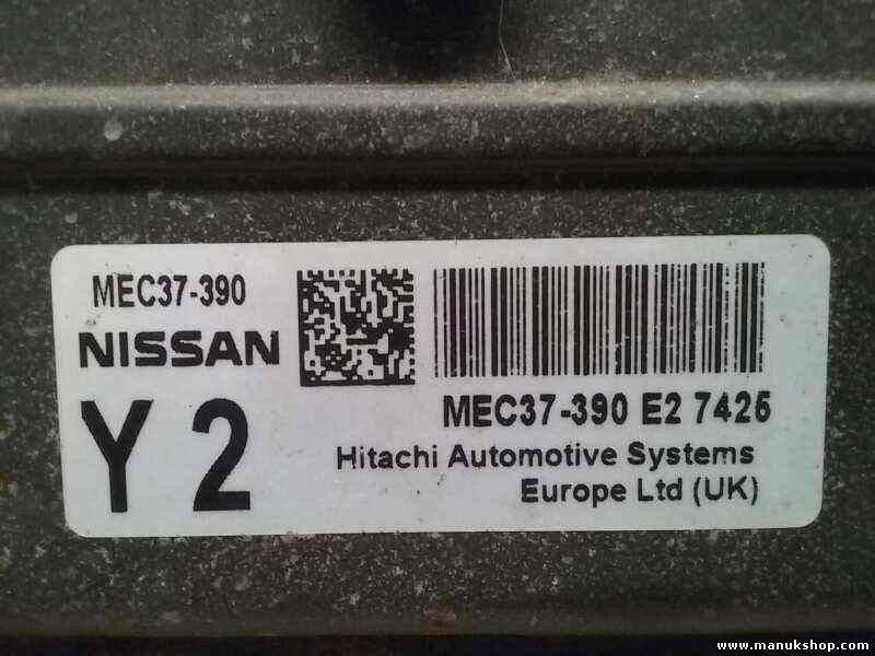 Centralita del motor Nissan Micra 4Q MEC37390 MEC37-390 G3 7X26 MEC37390G37X26