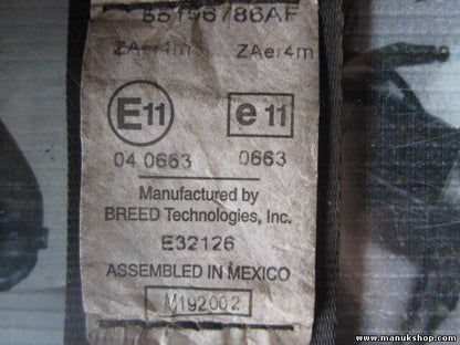 Cinturón de seguridad delantero derecho Jeep Grand Cherokee II 4.7 P55196786AF