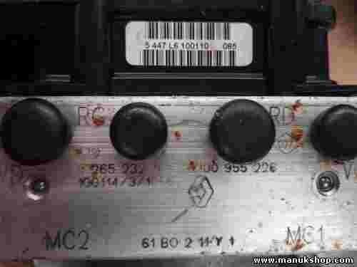 Unidad hidráulica del ABS Renault Kangoo 8200955226 BOSCH 0265800498 0265232167