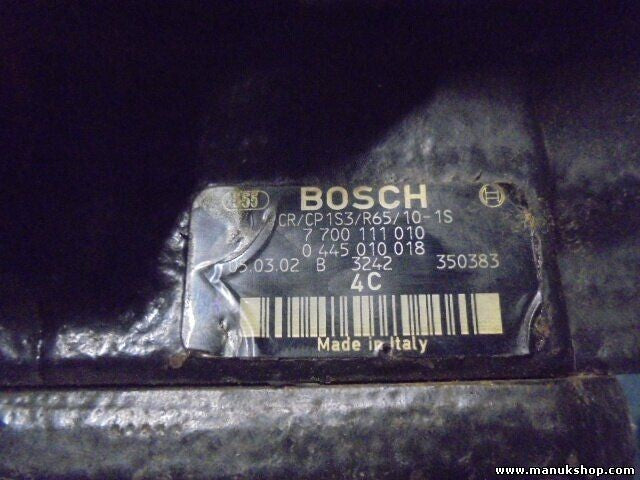 Bomba de inyección Renault Laguna 7700111010 BOSCH 0445010018 CR/CP1S3/R65/10-1S