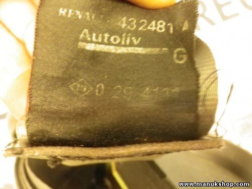 Cinturón de seguridad trasero izquierdo Renault Scenic 1.9 dCi RX4 432481 029411