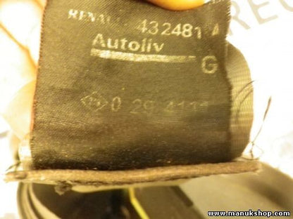 Cinturón de seguridad trasero izquierdo Renault Scenic 1.9 dCi RX4 432481 029411