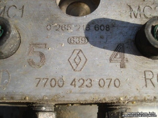 Unidad hidráulica del ABS Renault Megane Scenic 7700423070 0265216608 0273004331