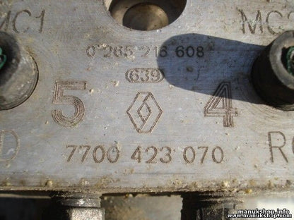 Unidad hidráulica del ABS Renault Megane Scenic 7700423070 0265216608 0273004331