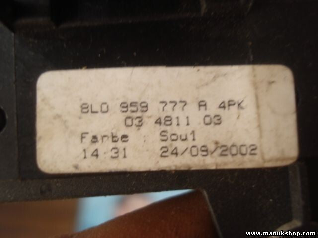 Regolazione sedili Audi A6 4B 8L0959777A 8L0 959 777 A 4PK 8L0959777A4PK