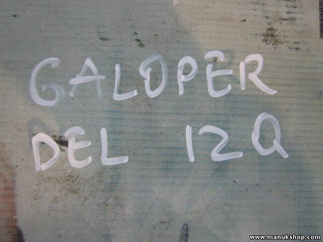 Vetro porta anteriore sinistra Hyundai Galloper 43R000383 DOT-748 M42 A-S2