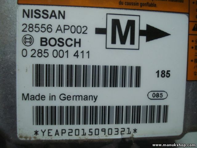 Airbag Centralita Nissan Micra K11 99-02 BOSCH 28556AP002 8556 AP002 0285001411
