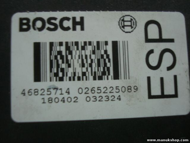 Unidad hidráulica del ABS Fiat Stilo 46825714 0046825714 0265950037 0265225089