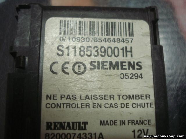 Lector de tarjeta de clave Renault Megane II 8200074331A SIEMENS S118539001H