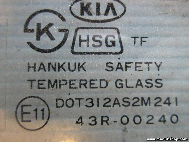 Triángulo Cristal puerta trasero izquierdo KIA Sportage 43R00240 DOT3142AS2M241