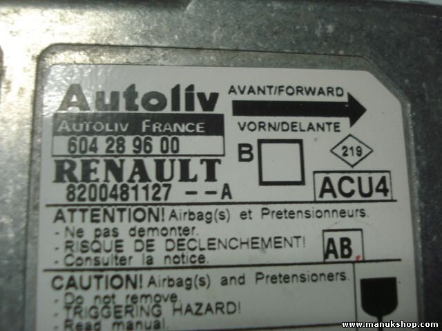 Sensor de impacto de airbag Renault Megane II 1.5 604289600 8200481127A