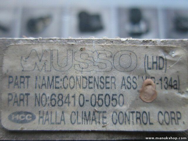 Condensador radiador aire acondicionado SsangYong Musso 6841005050 68410 05050 