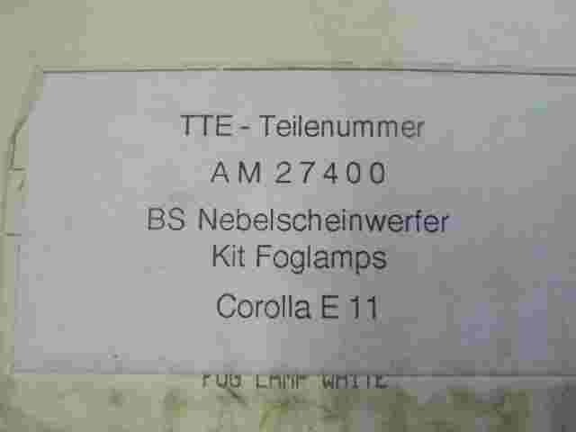 Faro antiniebla Toyota Corolla E11 AM27400 AM 27400 BS KIT Fog Lamps