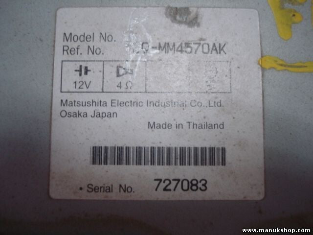 Radio CD Player Mazda 6 727083 Panasonic GR4B66DSX CQMM4570AK CQ-MM4570AK