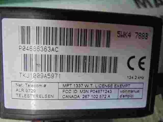 Control de la unidad de alarma inmovilizador módulo Chrysler Voyager P0468636AC