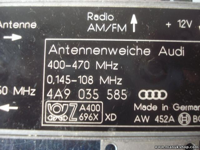 Amplificador de antena Audi A8 4D 400-1000MHz 4A9035585 4A9 035 585