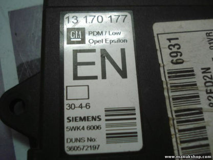 Unità di controllo porta Opel Vectra C PDM Low 13170177 5WK46006