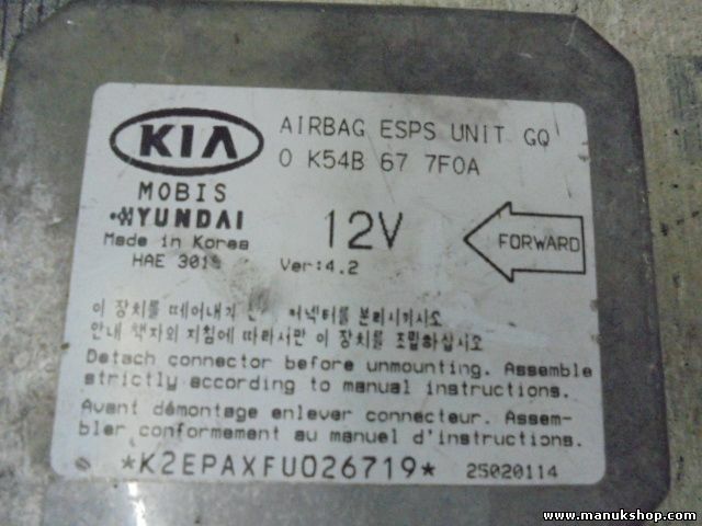 Airbag Centralita Hyundai Kia 0K54B677F0A 0 K54B 67 7F0A VER.4.2