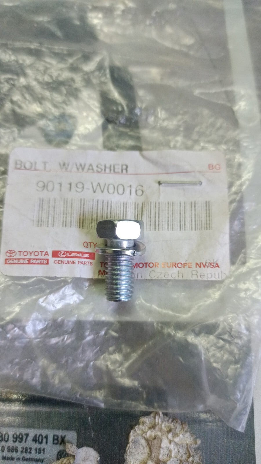 Bolt con lavatrice / Toyota Auris Lexus ES300 ES350 GS300 Carina Corolla 9011...