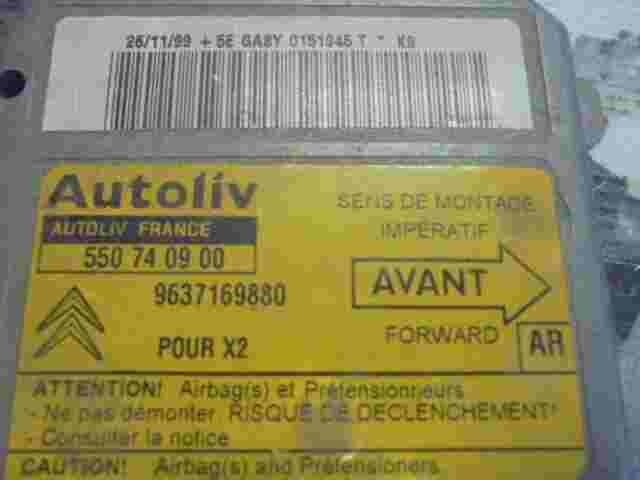 Sensore di impatto airbag Citroen Xantia (AR) 9637169880 550740900