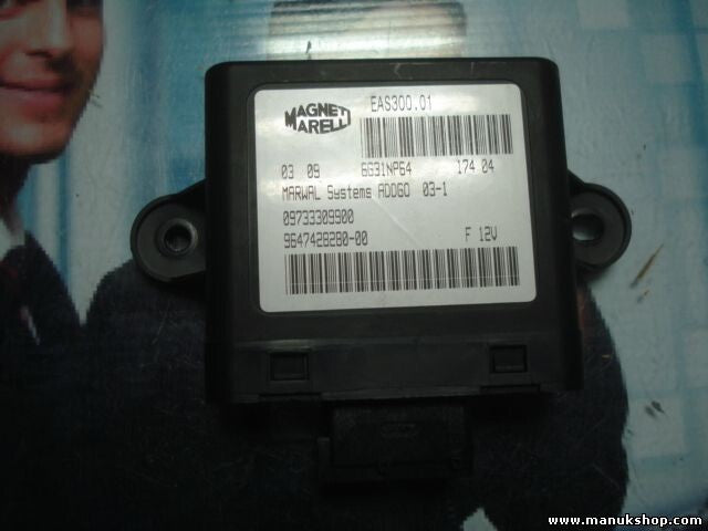 Control de la unidad de alarma inmovilizador módulo Peugeot 307 407 9647428280