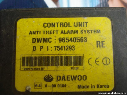 Control de la unidad de alarma inmovilizador módulo Chevrolet 96540563 7541293