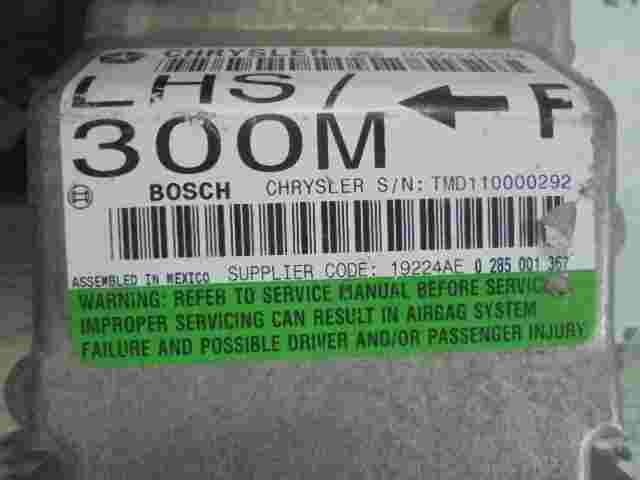 Sensor de impacto de airbag Chrysler 300M LHS 04602430AE BOSCH 0285001367