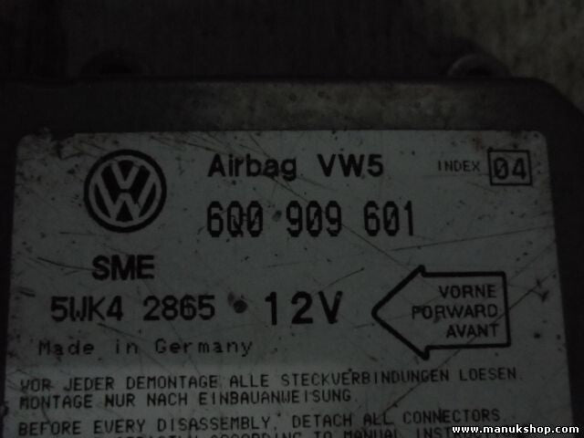 Sensor de impacto de airbag VW Volkswagen Polo Lupo 1,4 12V INDEX 04 6Q0909601