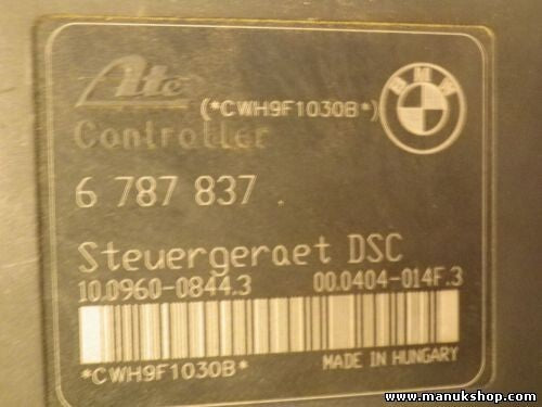 ABS Centralita BMW E87 E81 E92 6787837 6 787 837 1 10096008443 000404014F3