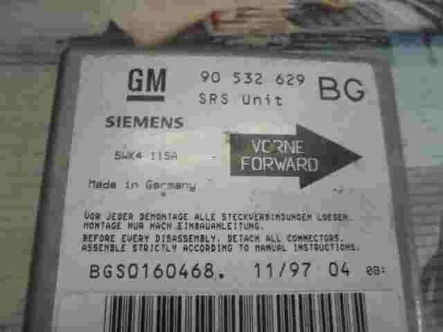 Sensore impatto airbag / Opel Corsa Tigra A 90532629 BG 90532629BG 5WK4115A